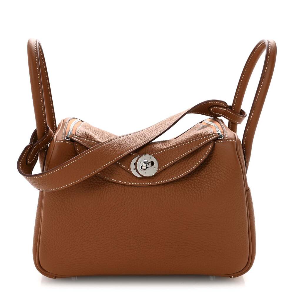 Hermes Taurillon Clemence Lindy 26 Gold #263447H11B